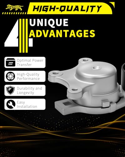 Oktiger 38485 Belt Tensioner Assembly with Pulley Fit for Ford Explorer 2011-2019, Edge 2007-2018 3.5L/2011-2014 3.7L, Flex 2009-2019 3.5L, Fusion 2010-2012 3.5L, Taurus 2008-2019 3.5L, OE#BT4E6B209CC - size: 38485