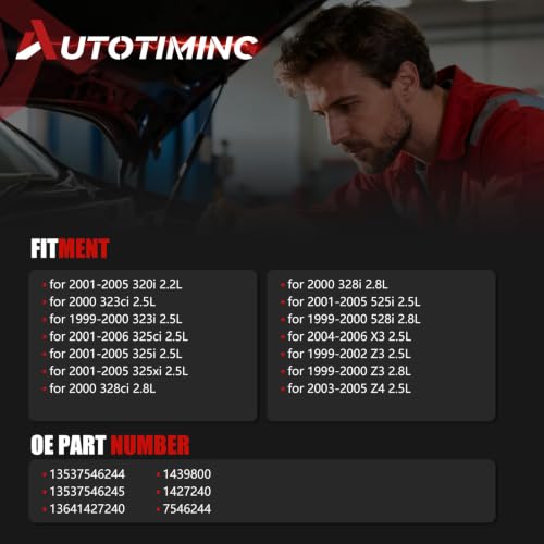 13537546244 Fuel Injector Set of 6 Compatible with 2001-2006 325ci 2.5L - color: QMP-I02F0127