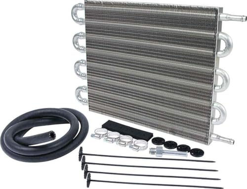 Allstar Performance Allstar PerformanceAllstar-ALL26708 20" Length x 7.5" High Universal Transmission Cooler Kit with 3/8" Barbed Fitting - size: 16" X 10"