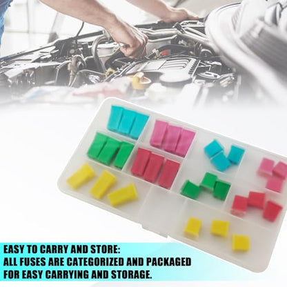 Car Fuses Assortment Kit 20A 30A 40A 50A 60A Box Shaped Automotive Fuses