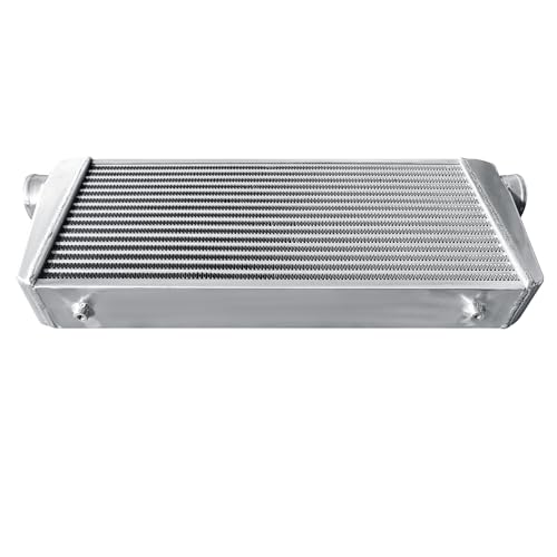 Universal Intercooler 31''x13''x3.7" Front Mount Intercooler 3'' Inlet and Outlet Aluminum Turbo Intercooler Direct Replacement for Any Turbo Charger system - size: 31''x13''x3.7" 3''