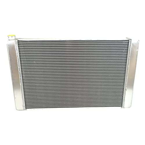 JSD G169 2 Row Single Pass Aluminum Racing Radiator Overall 31" x19" x3" Compatible with Chevy GM SBC BBC - size: 31" x19" x3"