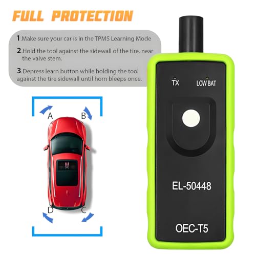 AICEL TPMS Relearn Tool EL-50448 for GM Tire Pressure Sensor, Green - color: Green