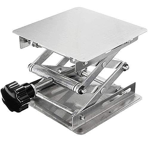 6" x 6" Stainless Steel Lab Jack Lift Stand Table Scissor Stand Platform - size: 6x6 Inch