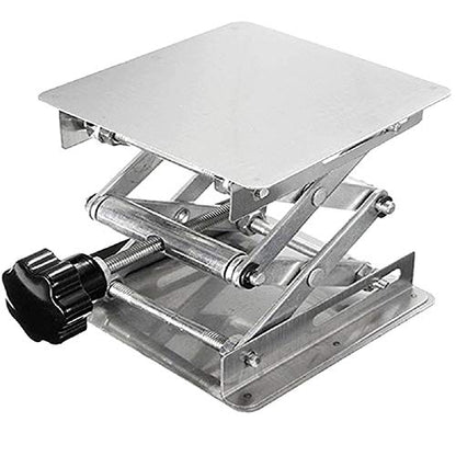 8" x 8" Stainless Steel Lab Jack Lift Stand Table Scissor Stand Platform - size: 8"x8"