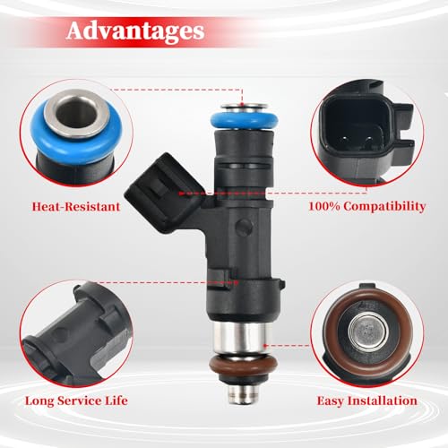 FJ765 Fuel Injector Replace#82211191,0280158066 5L2Z9F593DA-6PCS - size: FJ765(6PC)