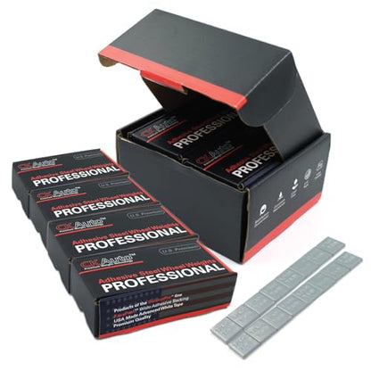 CKAuto 0.25oz, Gray, Adhesive Stick-On Wheel Weights, 4 Boxes, 240 oz Case - color: Grey, size: 4 Boxes/960Pcs