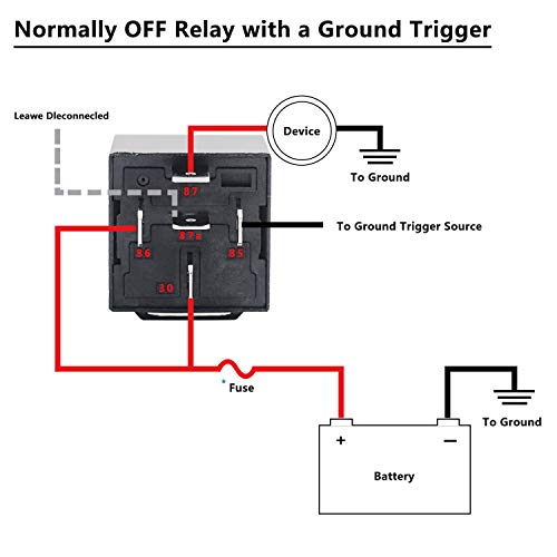 Recoil 5-Pin 30/40A 12V SPDT Relay Interlocking Relay Sockets
