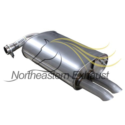 Northeastern Exhaust | Stainless Steel Resonator Pipe, Muffler Exhaust System Kit Compatible for Nissan Altima 2002-2006 2.5L | Free Clamps, Gasket and Hanger Included