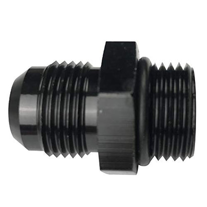 6AN Male Flare to 6AN Male Fuel Pump Rail Fitting Aluminum Hose Adapter with AN6 O-ring Boss ORB - size: 6AN to 6AN orb