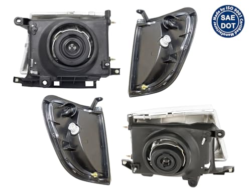 APA Replacement Head Light Corner Parking 1997-2000 Tacoma 2WD With PreRunner 1998-2000 4WD Combo SET - color: 1997-2000 Tacoma 2WD with PreRunner Combo