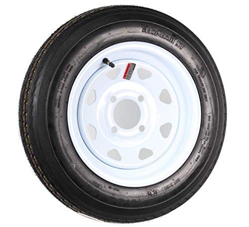 eCustomrim Trailer Tire Rim Assembly 480-12 4.80-12 12 Inch 4 Lug White