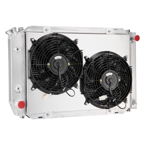 3 Row Radiator Shroud Fan For Ford Mustang LX GT SVT 1979-1993 - size: 3 Row Radiator+Shroud Fan(AT)