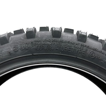 MMG 2.50-10 Mini Dirt Bike Knobby Tire Set of 2, Front/Rear