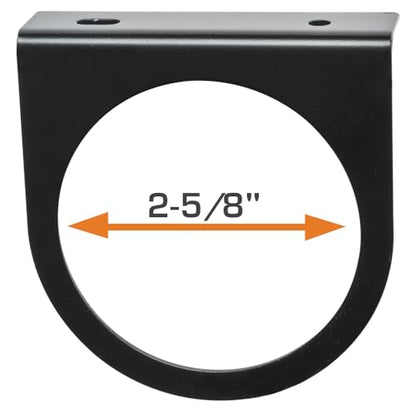 GlowShift Universal 65mm Black Single Gauge Mounting Bracket Pod Holder
