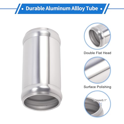 1.5" OD 0° 6063 Aluminum Alloy Tube Intercooler Pipe 3" Length - size: 1.5"OD 3"Length