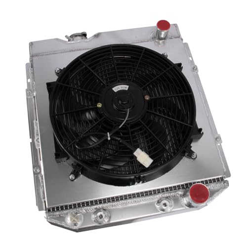 3 Row Radiator & Fan Shroud For Ford Mustang 64-66 Falcon 1960-65 - size: 3 Row Radiator+Shroud Fan