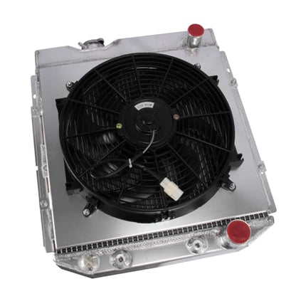 3 Row Radiator & Fan Shroud For Ford Mustang 64-66 Falcon 1960-65 - size: 3 Row Radiator+Shroud Fan