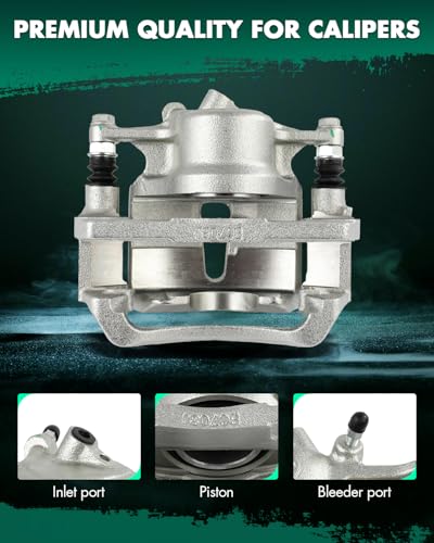 SCITOO - Front Left Brake Caliper Assembly with Bracket For Toyota - size: Front Driver[19B1569]