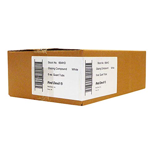 Red Devil 0664 Pre-Mixed Glazing Compound, 1 Quart - style: 6 - Pack
