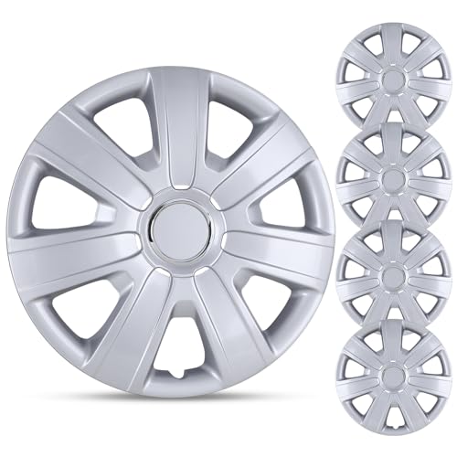 15" Wheel Rim Covers Universal Hubcaps, Snap on Car Truck SUV - color: 5076-Lacquer-15