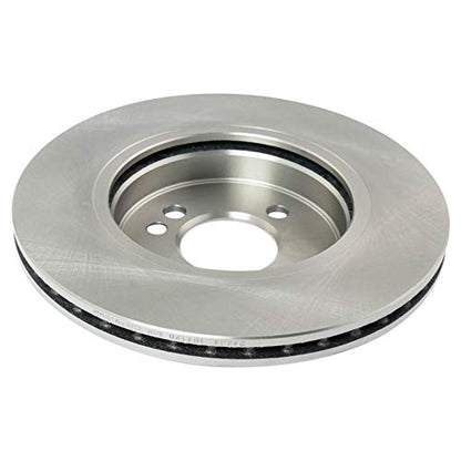TRQ Front and Rear Brake Pad and Rotor Set Ceramic Vented Solid Rotors - style: BKA11651