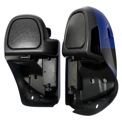 HR3 Candy Cobalt/Indigo Ink Water-Cooled Vented Fairing Lowers Kit Compatible with 2017 CVO Street Glide FLHXSE (Replace for OEM) - color: Candy Cobalt / Indigo Ink