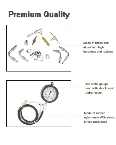TU-443 Fuel Injection Pressure Tester Kit 0-140 PSI