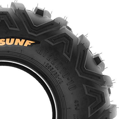 Set of 2 SunF Power.II 18x9.5-8 Lawn Tractor Tires, 6 Ply, Tubeless A051 - size: 18x9.5-8