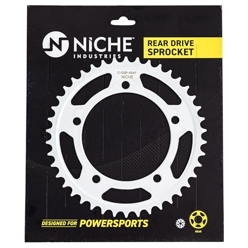 NICHE Drive Sprocket Chain Combo for Suzuki GSXR1000 GSXR750 Front 17 Rear 42 Tooth 525V O-Ring 110 Links - size: O-Ring Chain