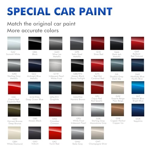 GWT/WA102V Champagne Silver Touch Up Paint for Chevy, Auto Paints - color: Champagne Silver GWT/WA102V