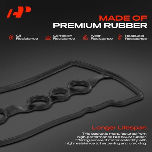 A-Premium Engine Valve Cover Kit Compatible with Toyota Corolla 2000-2008, Matrix 2003-2008, Celica 2000-2005, MR2 Spyder 2000-2005 & Pontiac Vibe 2003-2008 & Chevy Prizm 2000-2002, L4 1.8L