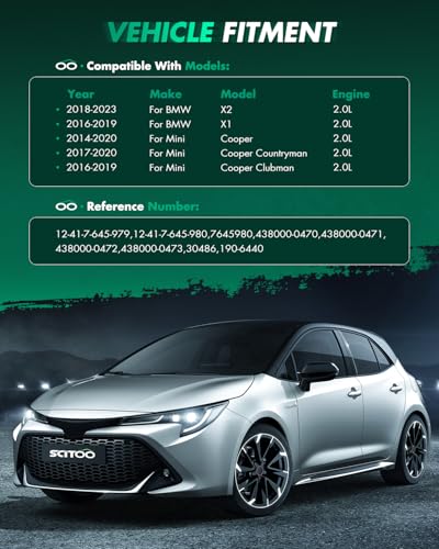 SCITOO Starter Fit For BMW X2 2018-2022 2.0L 12-41-7-645-979 - style: 12-41-7-645-979