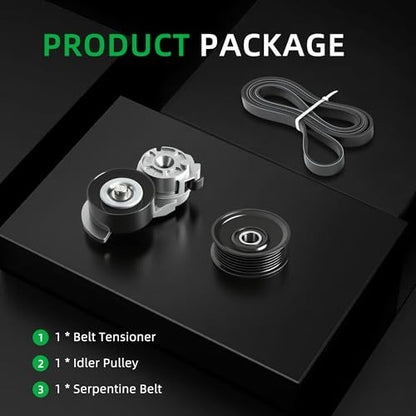 Serpentine Belt Tensioner Idler Pulley Kit #38189 36100 6PK2325 - size: for Town Car/Crown Victoria 2000-2002