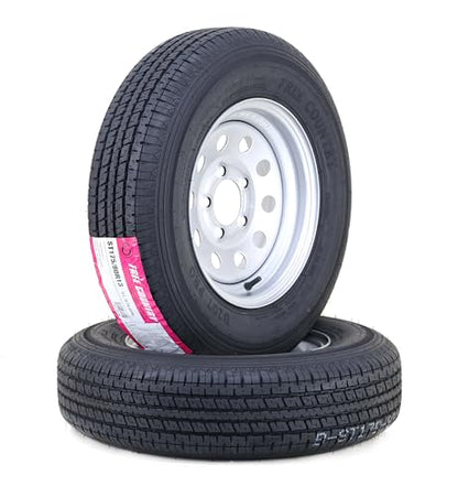 Free Country Trailer Tire Wheel ST175/80R13 6-Ply 91N 5X4.5" Silver Mod Pk2 - size: ST175/80R13 /6PR