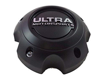 Ultra Motorsports 5 Lug Black Custom Wheel Center Cap Set of 1 Pn: 89-9756