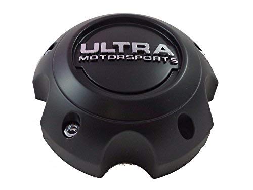 Ultra Motorsports 5 Lug Black Custom Wheel Center Cap Set of 1 Pn: 89-9756