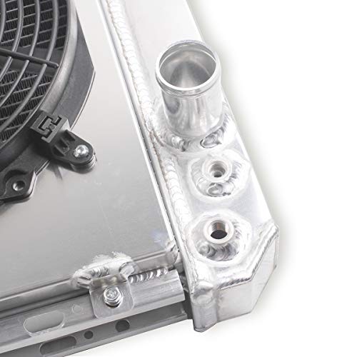 3Rows Radiator+Shroud+Fan For 82-92 Chevy Camaro/Firebird/Trans Am V8 - size: 80
