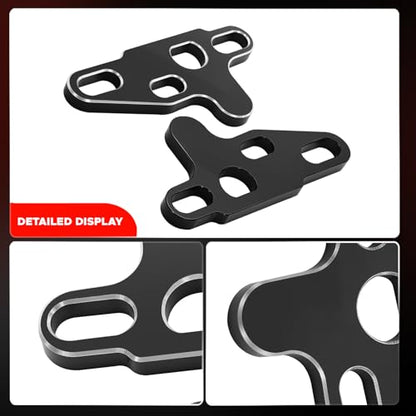 2Pcs Oil Pump Alignment Tool Kit, Billet Aluminum Cam Swap Guide Compatible with Gen V LT1 LT4 LT5 L83 L86 L87 Engines, Pump Brace Hold Down & Pickup Tube Installation Tool (Black)