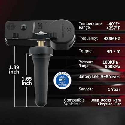 Marsflex TPMS Sensor Fit for Dodge Jeep Grand Cherokee Ram 1500 Chrysler
