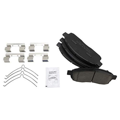 TRQ Front and Rear Brake Pads Ceramic - color: Ceramic, size: BFA12921