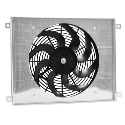 Radiator Shroud&16'' Electric Fan for 1966-1970 Ford Mustang Torino Falcon Mercury Cougar Radiator Cooling Fan Assembly kit