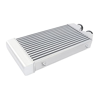 Universal Intercooler Aluminum Intercooler Front Mount Z-036A 2.5" Inlet & Outlet Direct Replacement for All Cars and Trucks (25x11x3" 2.5") - size: 25x11x3" 2.5"