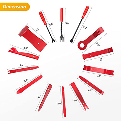 GOOACC 200Pcs Auto Trim Removal Tool and Push Pin Retainer Clip Set - color: 120Pcs Clips +80 Remover