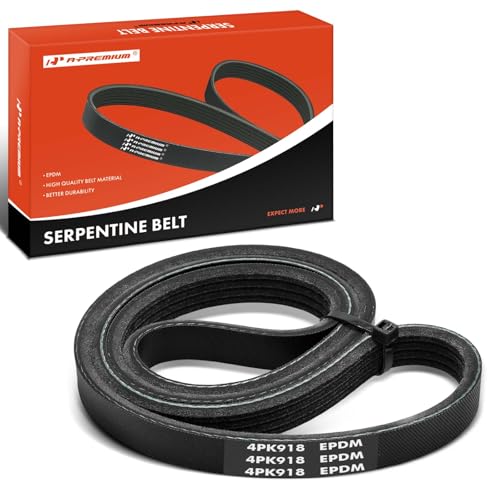 A-Premium Serpentine Belt 4-Rib 36.14 In Compatible with Honda, Hyundai