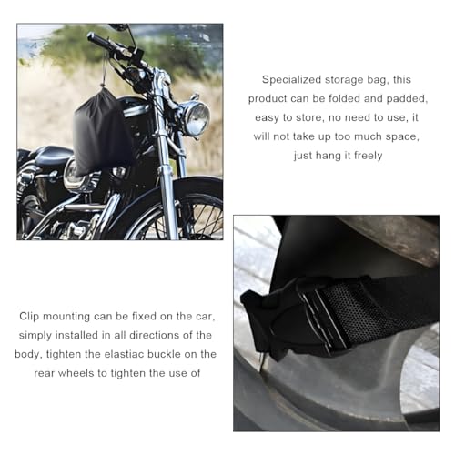 KVAEY Motorcycle Cover, 190T All-Season Waterproof Sun Protect Motorcycle Cover with Lock Hole, All-Around Outdoor Protection Cover for Motorcycle Scooter, Motorcycle Accessories