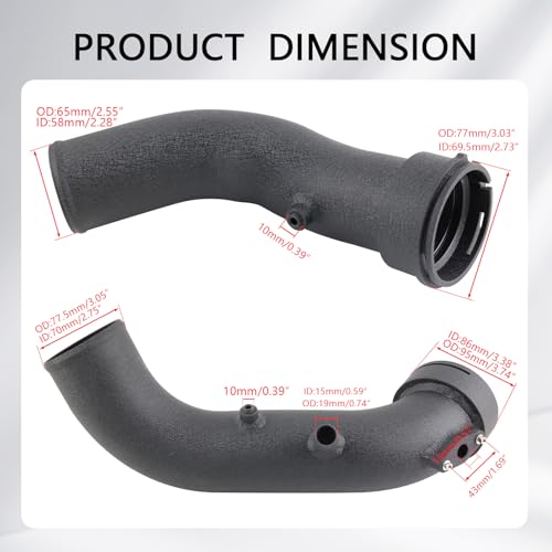 Intake Turbo Charge Pipe for 2012-2016 BMW N55 M235i M135i