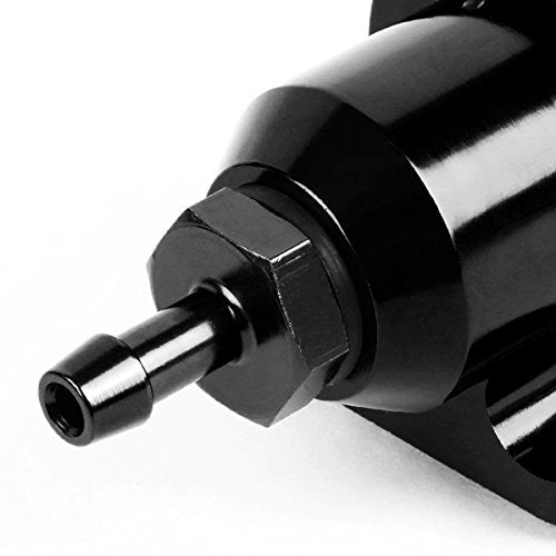 DNA Motoring FPR-T119-BK Fuel Pressure Regulator [For 88-01 Civic Si/CRV/Integra/NSX], Black