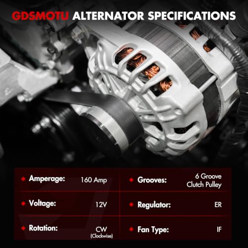 Alternator V6 3.6L for Chrysler Town & Country 11-16, for 200 11-14