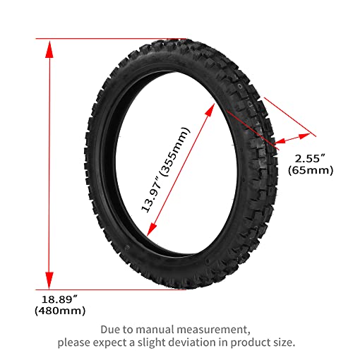 60/100-14 2.50-14 Front Dirt Bike Tire and Tube Set - size: 60/100-14